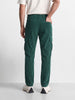 Men's Green Relaxed Fit Solid Casual Cargo