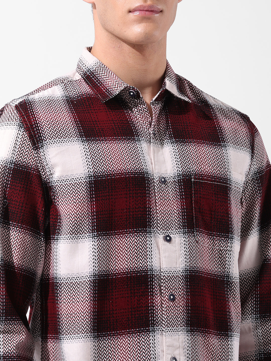 Men's Brown Regular Fit Printed Casual Shirt