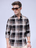 Men's Brown Regular Fit Solid Casual Shirt