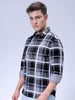 Men's Grey Regular Fit Solid Casual Shirt