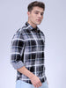 Men's Grey Regular Fit Solid Casual Shirt
