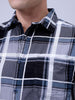 Men's Grey Regular Fit Solid Casual Shirt