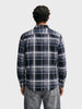 Men's Grey Regular Fit Checkered Casual Shirt