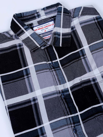 Men's Grey Regular Fit Solid Casual Shirt
