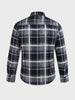 Men's Grey Regular Fit Checkered Casual Shirt