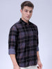 Men's Grey Regular Fit Solid Casual Shirt