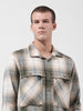 Men's Green Regular Fit Checked Casual Shirt