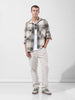 Men's Green Regular Fit Checked Casual Shirt