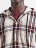 Men's Beige Regular Fit Checked Casual Shirt