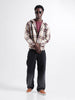 Men's Beige Regular Fit Checked Casual Shirt