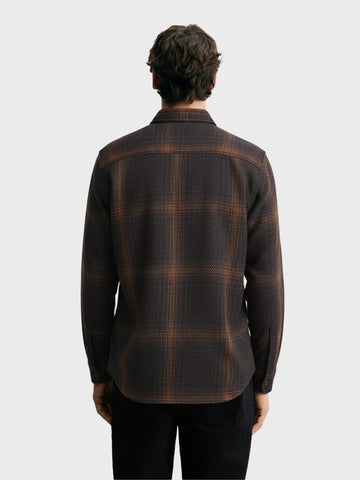 Men's Brown Regular Fit Checked Casual Shirt
