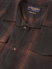 Men's Brown Regular Fit Checked Casual Shirt