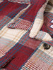 Men's Maroon Regular Fit Checked Casual Shirt