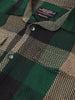Men's Green Regular Fit Checked Casual Shirt