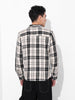 Men's Black Regular Fit Checked Casual Shirt