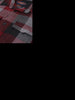 Men's Maroon Regular Fit Checked Casual Shirt