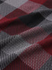 Men's Maroon Regular Fit Checked Casual Shirt
