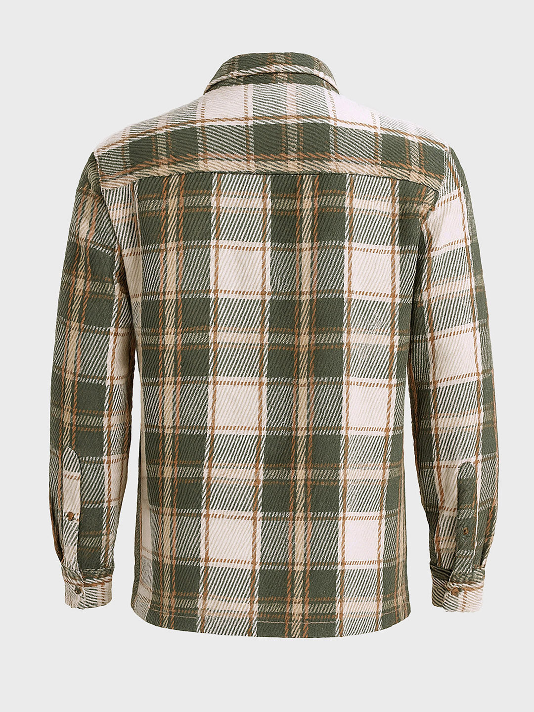 Men's Green Regular Fit Checked Casual Shirt
