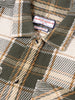 Men's Green Regular Fit Checked Casual Shirt