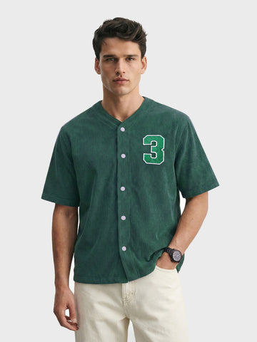 Men's Dark Green Boxy Fit Graphic Printed Street Wear Topwear