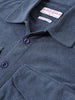 Men's Steel Blue Regular Fit Solid Casual Shirt