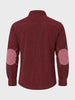Men's Maroon Regular Fit Solid Casual Shirt