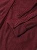Men's Maroon Regular Fit Solid Casual Shirt