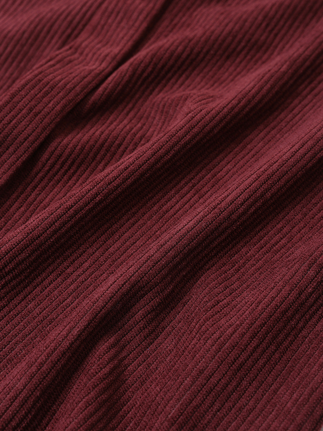 Men's Maroon Regular Fit Solid Casual Shirt