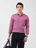 Men's Pink Slim Fit Checked Casual Shirt