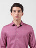 Men's Pink Slim Fit Checked Casual Shirt
