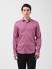 Men's Pink Slim Fit Checked Casual Shirt