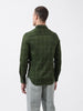 Men's Olive Slim Fit Checked Casual Shirt
