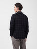 Men's Black Slim Fit Checked Casual Shirt