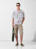 Men's Multicolor Relaxed Fit Printed Resort Wear Shirt
