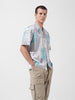 Men's Multicolor Relaxed Fit Printed Resort Wear Shirt