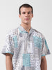 Men's Multicolor Relaxed Fit Printed Resort Wear Shirt