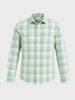 Men's Green Slim Fit Checkered Casual Shirt