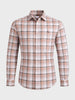 Men's Purple Slim Fit Checkered Casual Shirt