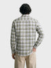 Men's Green Slim Fit Checkered Casual Shirt
