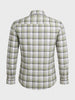 Men's Green Slim Fit Checkered Casual Shirt
