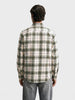 Men's Green Slim Fit Checkered Casual Shirt
