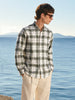 Men's Green Slim Fit Checkered Casual Shirt
