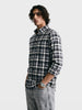 Men's Black Slim Fit Checkered Casual Shirt