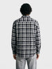 Men's Black Slim Fit Checkered Casual Shirt