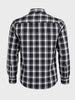 Men's Black Slim Fit Checked Casual Shirt