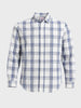 Men's Cream Slim Fit Checked Casual Shirt