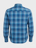 Men's Blue Slim Fit Checkered Casual Shirts