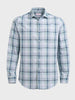 Men's White Slim Fit Checkered Casual Shirts