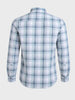 Men's White Slim Fit Checkered Casual Shirts