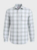 Men's White Slim Fit Checkered Casual Shirts